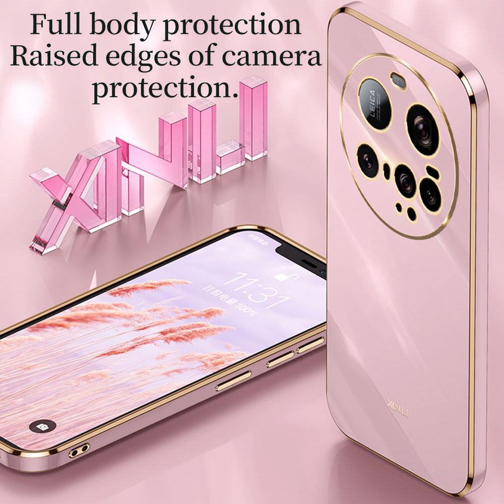 XINLI For Xiaomi 15 Ultra Case TPU Phone Cover with Electroplating Frame