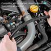 8AN 10 Ft Fuel Line Hose Stainless Steel Nylon Braided Oil Gas Fuel Line Hose 7/16 Inch ide Diameter Suitable for Fuel Systems Engines Tube Hose -