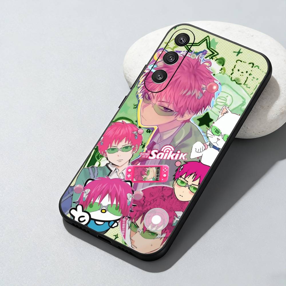 Saiki-K k-Kusuo Anime Phone Case For Samsung Galaxy A73,A72,A71,A70,A52,A51 Others Soft Black Cover