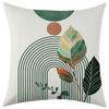 New Geometric Striped Abstract Floral Linen Pillow Cover Car Sofa Lumbar Pillow Cushion