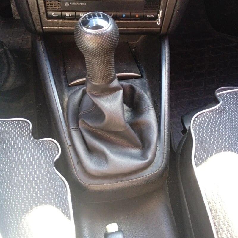 For VW Polo 6N2 Golf MK4 CADDY LUPO 6X1 Seat IBIZA CORDOBA INCA Gear Shift Knob Gaiter Boot Cover Case Collar Car Styling