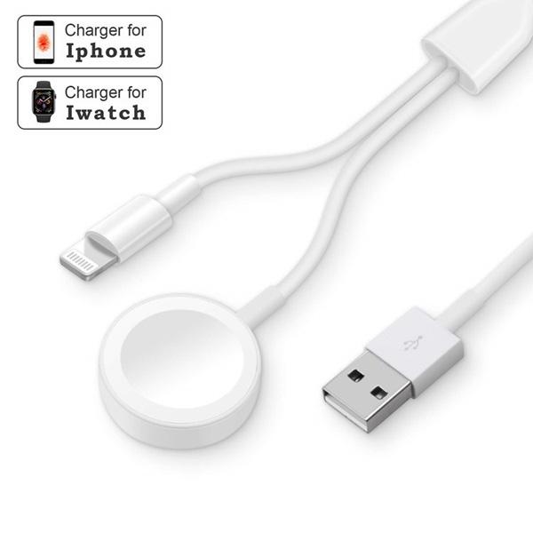 2 en 1 cargador inalámbrico teléfono Smart Watch cable de carga rápida para  iPhone iWatch comprar a buen precio — entrega gratuita, reseñas reales con  fotos — Joom