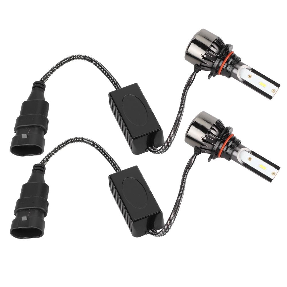 2 Pièces 60W Pour 9005 H10 HB3 Lumière Blanche Intégré Phare LED de Voiture Lampe Frontale LED Auto