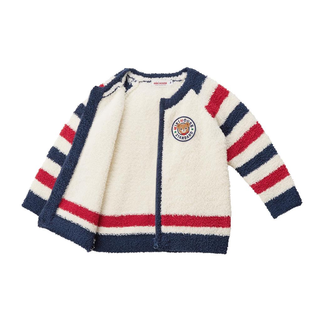 Zimmer langes Oberteil und Hose für Jungen und S marineblau [Miki House] Kleidung, Ärmel, Loungewear, Set, flauschig, Mädchen, Baby, Kinder, Kinderbekleidung, 13-7302-387,