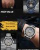 Swiss Tourbillon Men's Mechanical Watch, Large Dial, Automatic, Fashionable Leather Strap, High-End Feel