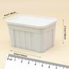 1/12 Miniature Storage Box with Lid Collections Mini Organizer Ornament for Micro Landscape DIY
