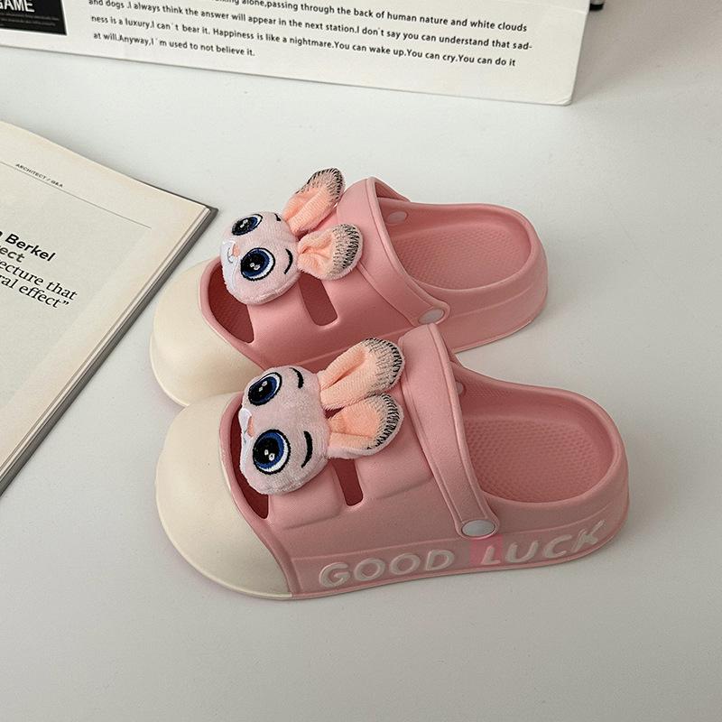 Fashion hole shoes cute bag head slippers women wear summer new platform sandals