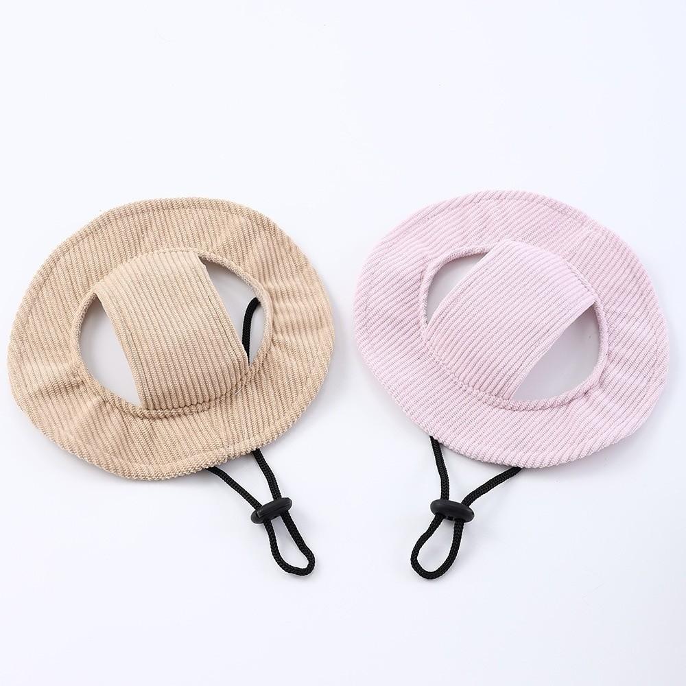 Exposed Ears Dog Fisherman Hat Breathable Pet Sun Hat Cute Dog Sunscreen Hat Outdoor