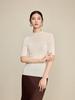 Yangzi 100% Wool Slim-Fit Sweater: 18-Gauge Single-Thread, Semi-High Neck, Mid-Sleeve, Solid Color Base Layer