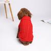 Autumn Winter Solid Color Small Dog Sweater - Teddy Puppy Pet Clothes