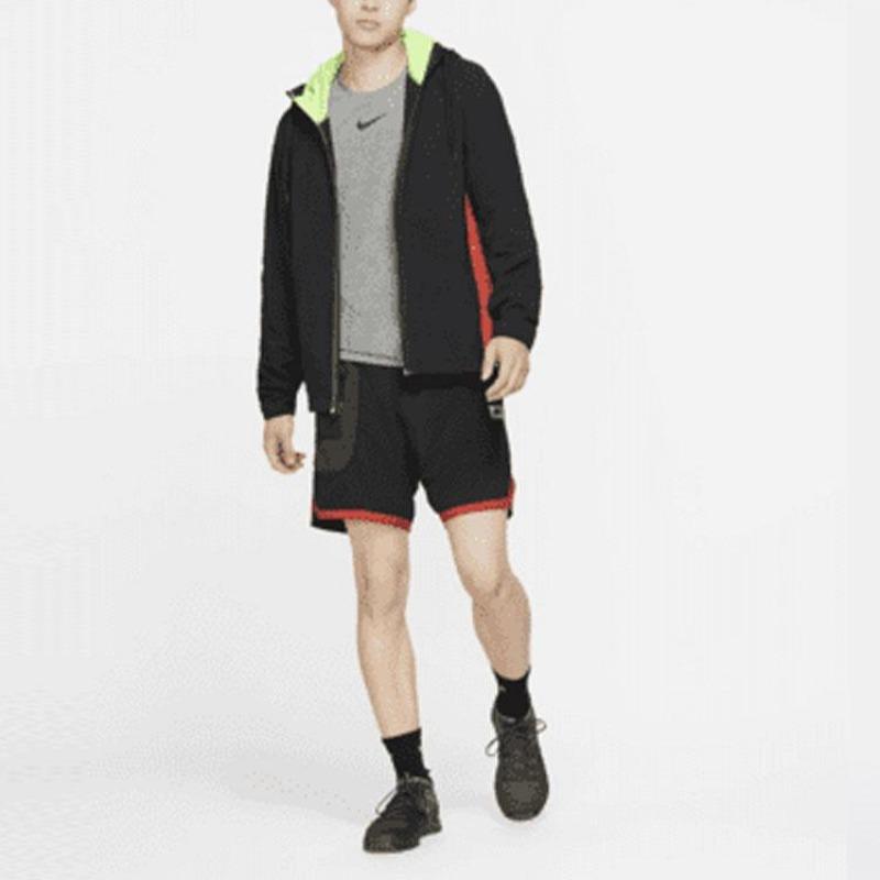 Nike Atmungsaktive Casual Sportshorts mit Farbblock und Logo Herren Unterteile Schwarz BV3250-010