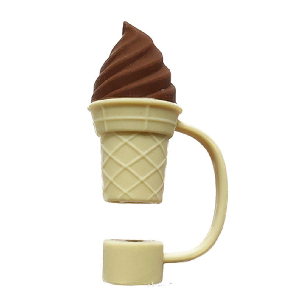 Silicone Straw Topper Splash Proof Straw Dust Cap Drinkware Straw Cover  Straw Decoration