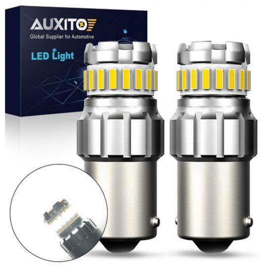 2X Сверхъяркая 1156 1141 23-SMD Светодиодная Лампа Освещения Салона Автодома Кемпера Прицепа Белая