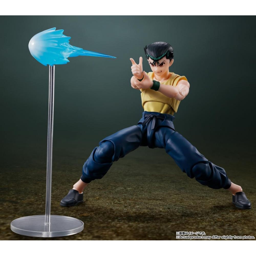 SHFiguarts Yu Yu Hakusho Yusuke Urameshi pohyblivá figurka z lakovaného PVC a ABS materiálu o velikosti přibližně 145 mm