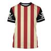 Funny Men's Pirate Costume 3D Print T-Shirt Skull Pirate Uniform Fake Outfit Graphic Short Sleeve Halloween Party Tee Tops