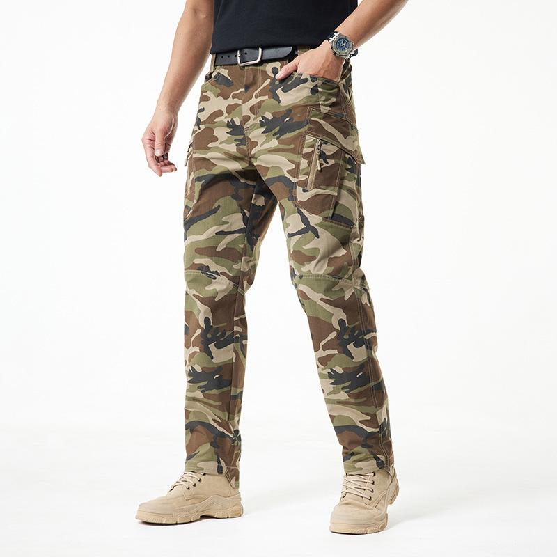 Casual Pants, Men's Tactical Pants, Multi Pocket Workwear, Camouflage Pants