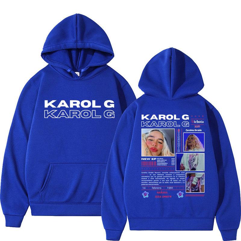 Singer Karol G Bichota Y2k Hoodies Hip Hop Manana Sera Bonito Tracksuit Men Women Casual Harajuku Loose Warm