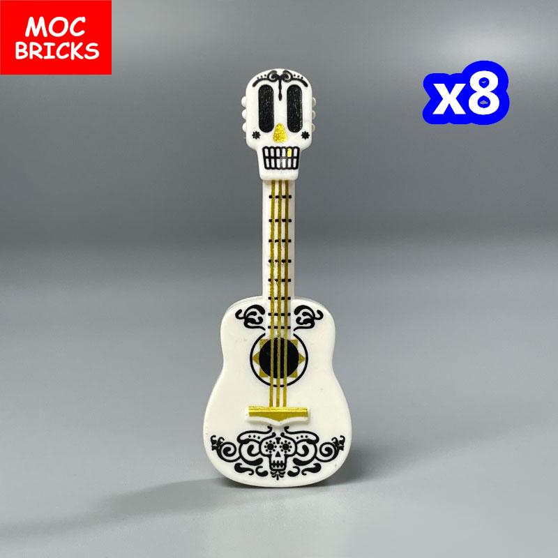 Non-Toxic Moc Bricks Suona Horn Music Score Singer Saxophone Bass Figure Musical Instruments Educatinal Building Blocks Kids Children Toys