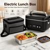 Scatola Pranzo Elettrica Riscaldante Ricaricabile Wireless 24000mAh Spina EU Portatile Acciaio Inossidabile Scaldavivande Contenitore Bento