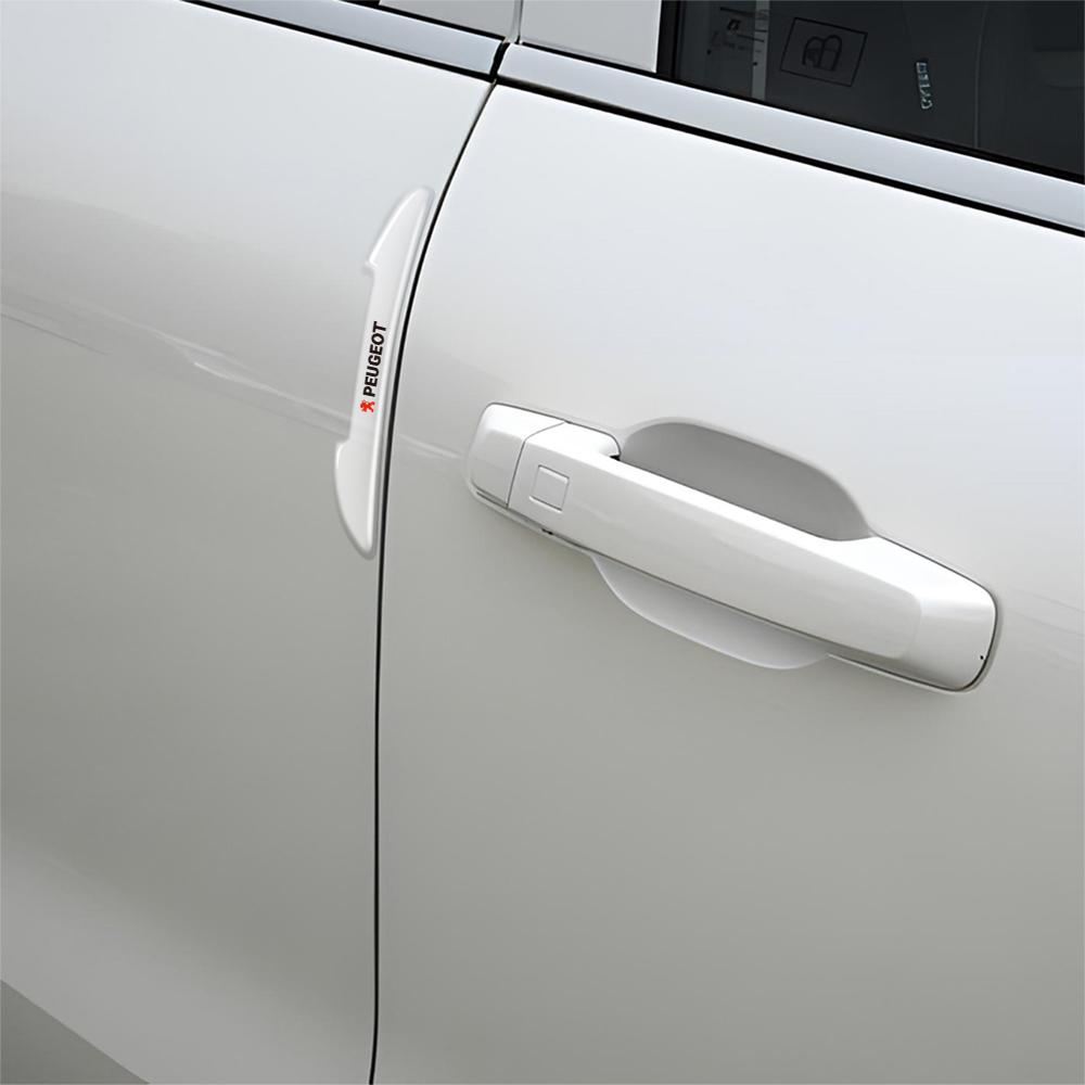 4Pcs Car Styling Car Door Rearview Mirror Anti-collision Stickers For Peugeot 206 307 301 308 3008 207 208 407 408 508 5008 107