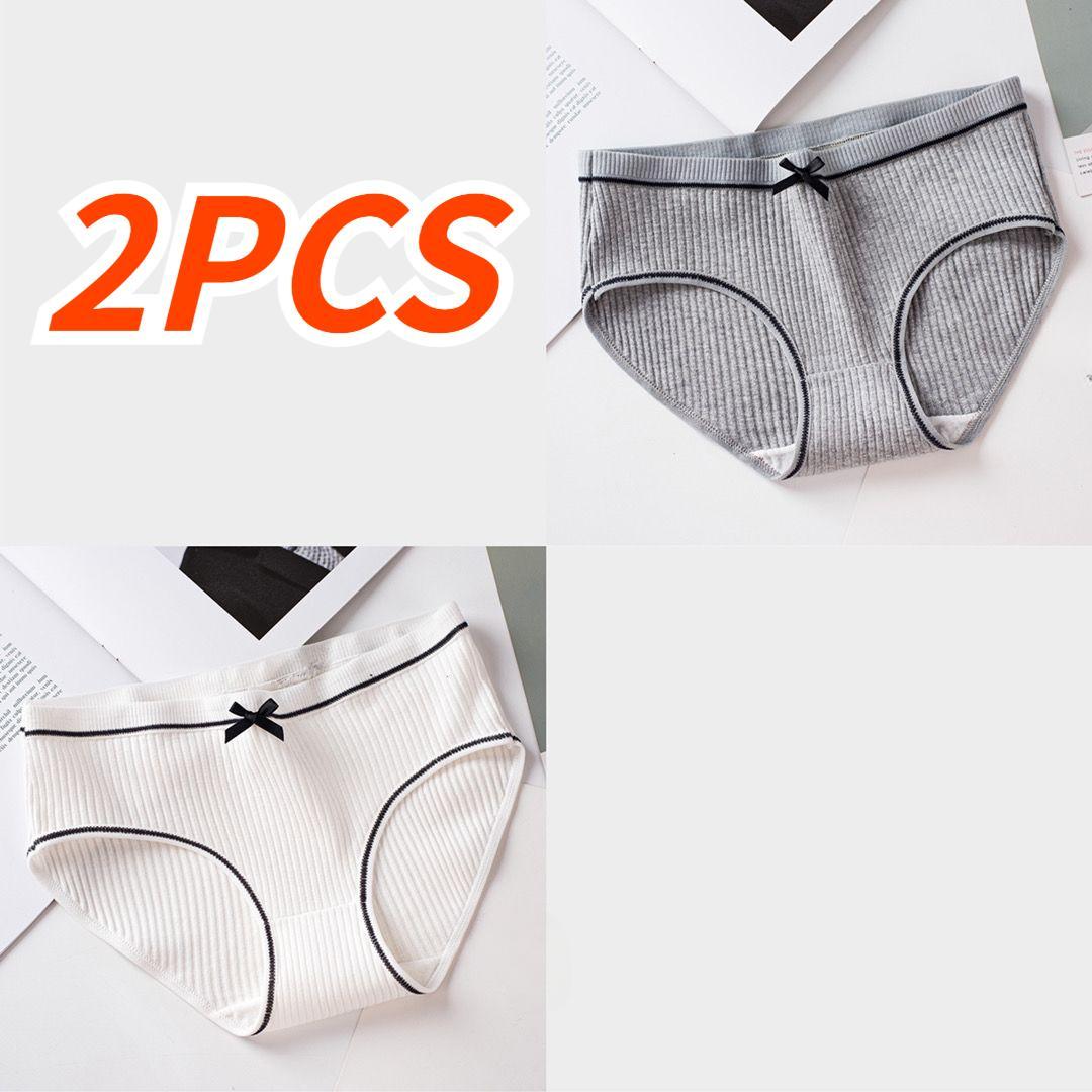 

2/3/4 шт. женское нижнее белье, хлопковые трусики, сексуальные трусики, женские трусы, однотонные трусики, нижнее белье, женское нижнее белье M-XL XL 55-62.5kg серый/белый