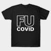 Men Black Print T-shirt Super Large TShirt fu covid 9 No-Cut Transfer Paper Print Cotton Tshirt