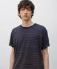 INSILENCE Striped Pocket T-Shirt Navy