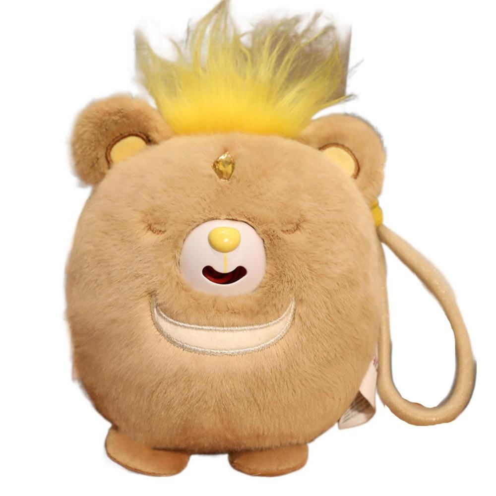 With Sound Animal Plush Pendant Stick Out Tongue Plush Doll Keychain Bag Pendant