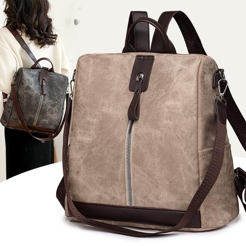 Women's Retro Soft Leather Backpack - Large Capacity, Multi-purpose & Stylish for Travel