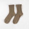 Zhuji Women's Mid-Calf Korean Style Socks - Autumn/Winter Japanese Preppy Long Tube Pile Socks