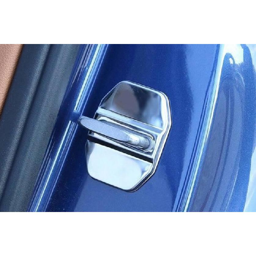 For BMW X3 G01 X4 G02 2018- Silver Steel Door Lock Buckle Protection Trim 4X