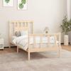 VidaXL Bed Frame with Solid Pine Wood Headboard 90x200 Cm 3188151