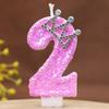 Diamond Number Candle Crown Creative Decoration Birthday Cake Candle Creative Handmade Diy
