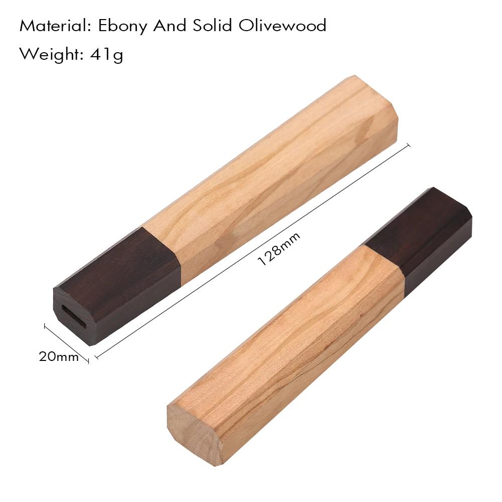 1piece Japanese Classic Octagonal Knife Handle for DIY Semi-finished Handmade Damascus Steel Knife Material Kitchen Knife Handle