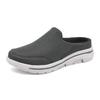 Men's Plus Size Mesh Slip-On Backless Summer Slippers