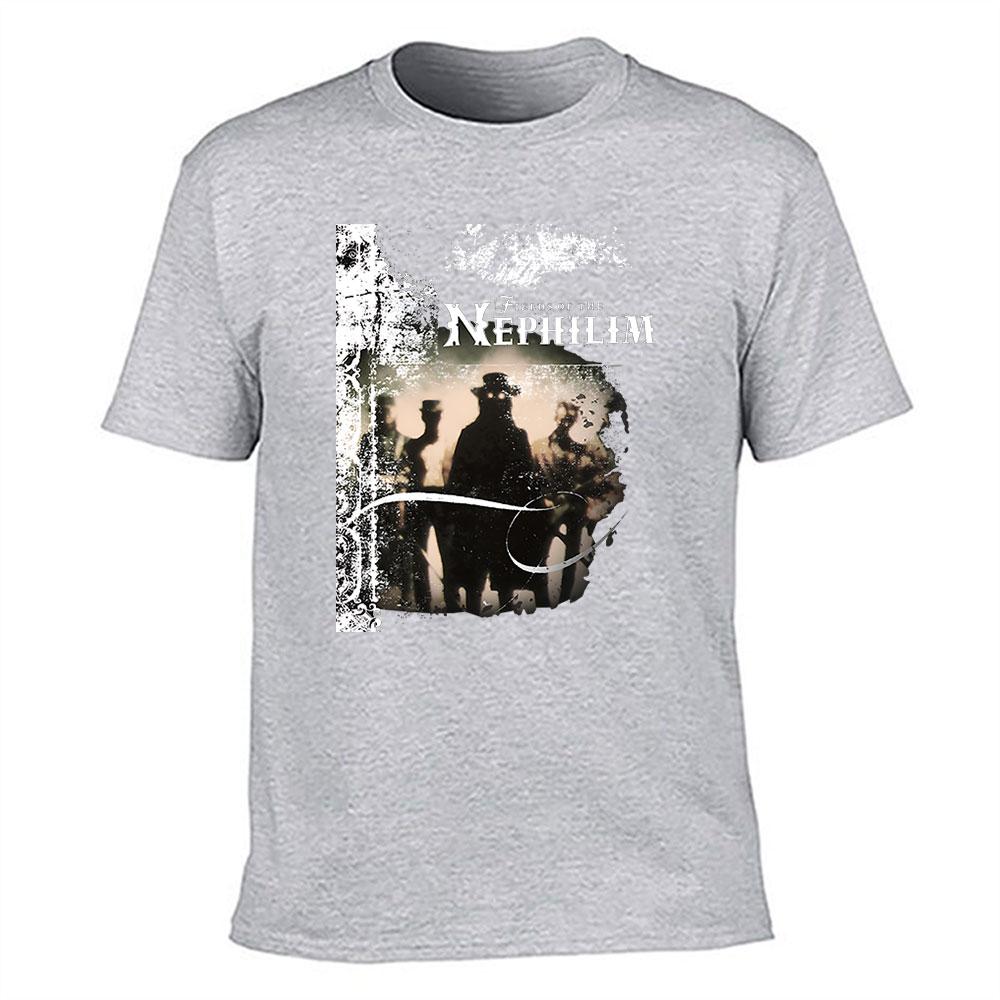 Unisexs Cotton TShirt Fields of the Nephilim Vintage Gothic Rock Band Graphic Tee