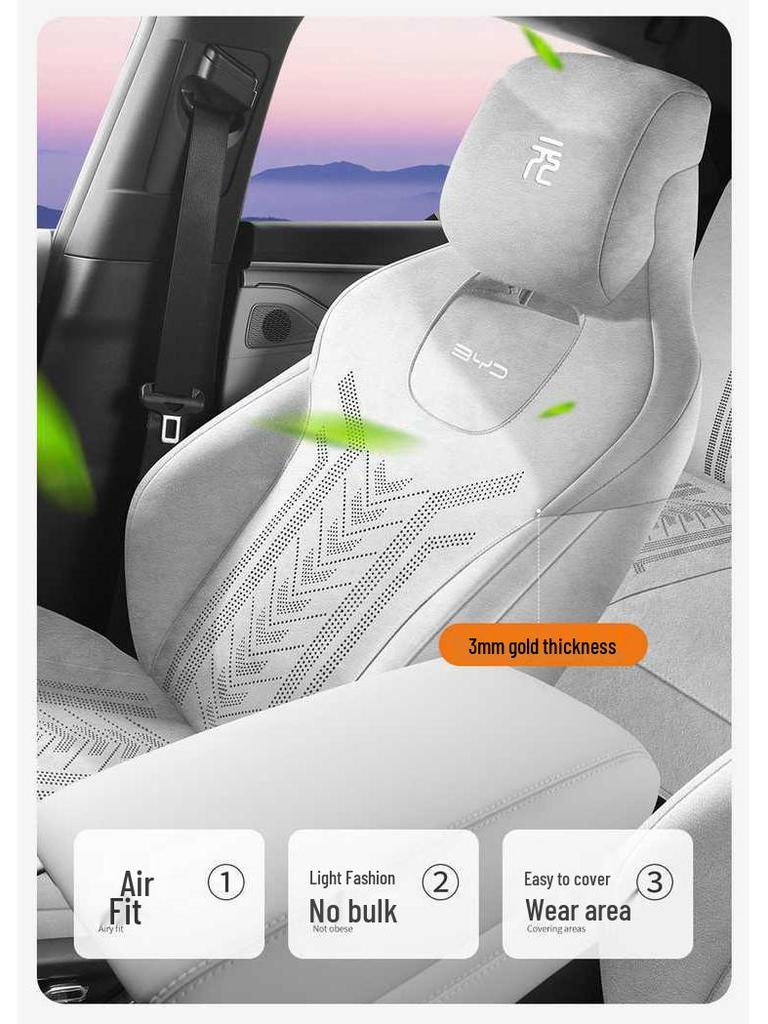 BYD Yuan UP Universal All-Season Car Seat Covers - Breathable and Dedicated Full Coverage