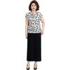 2026 Stylish Printed Short-Sleeve Top for Middle-Aged and Elderly Women - Loose, Slimming, Versatile.