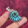 Ammonite Fossil Jewelry, 925 Solid Sterling Silver Pendant Handmade Gemstone Jewelry, Gifts For Wife Brand New Pendant