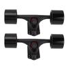 2pcs 7 Inch Skateboard Trucks with Wheels 65x51mm Longboard Trucks Wheels Combo Set Aluminum Alloy