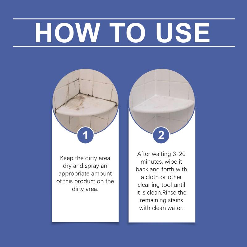 Jakehoe Bathroom Cleaner Spray Remove Stains Cleaning Hair Dirts Descaling No Residue Improve Transparency Bathroom Cleaner