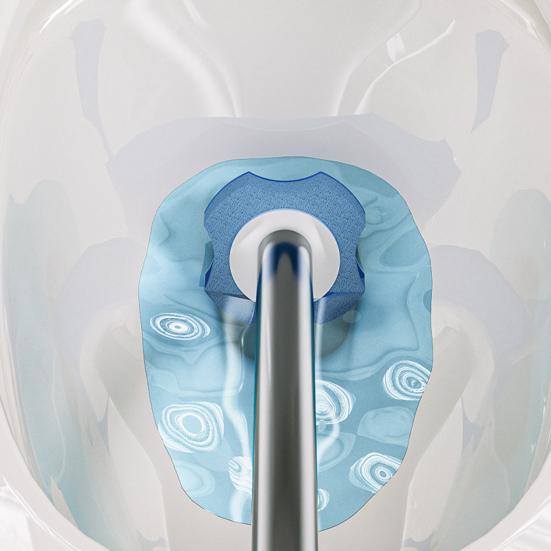 Disposable Toilet Brush Head with Sealed Odor-Proof Storage Bucket Wall-Mounted Ergonomic Handle Bathroom Brush Set