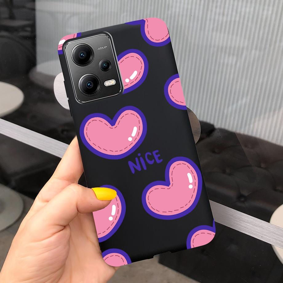 Cartoon Cases For Xiaomi Poco X5 Pro 5G Case PocoX5 5G Cover Soft TPU Matte Shockproof Capas Dragon Cute Cat Astronaur Pattern