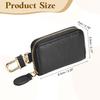 Genuine Leather Car Key Universal Car Key Zipper Key Case Black [uxcell] Case, Holder, Bag, Men's & Women's,