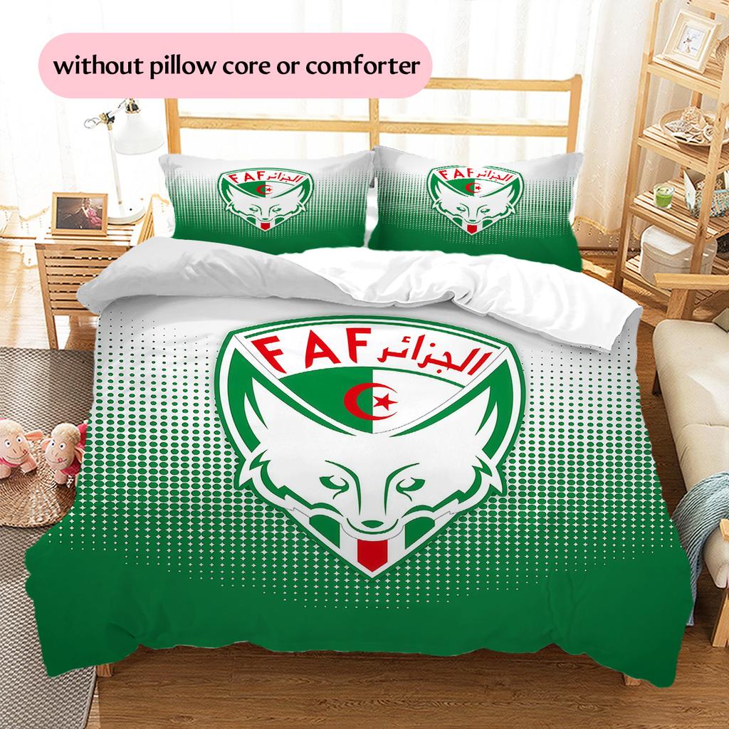 Les Fennecs Pattern Bedding Quilt Set  Home Decoration  Gift (1 * duvet cover + 2 * pillowcase  without core)