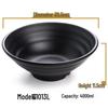 Jingyuheng Japanese Style Black Melamine Noodle Bowl