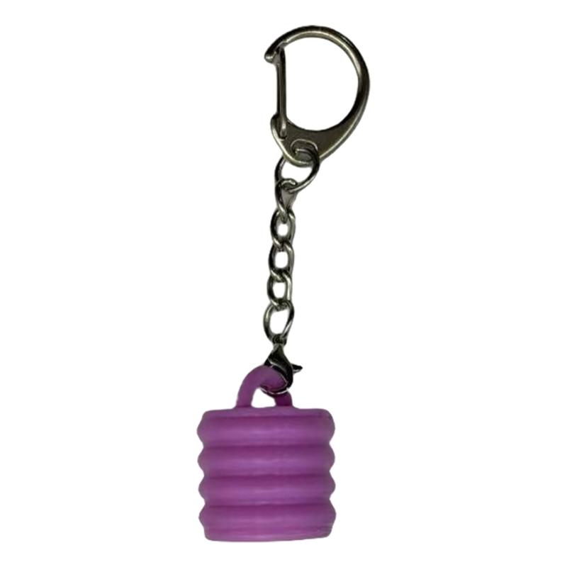 Tragbarer Lipgloss-Schlüsselanhänger, Kappen, Kunststoffdeckelhalter, Schlüsselanhänger, Anhänger für Lippenbalsam, Taschenanhänger, Make-up-Werkzeug, Zubehör