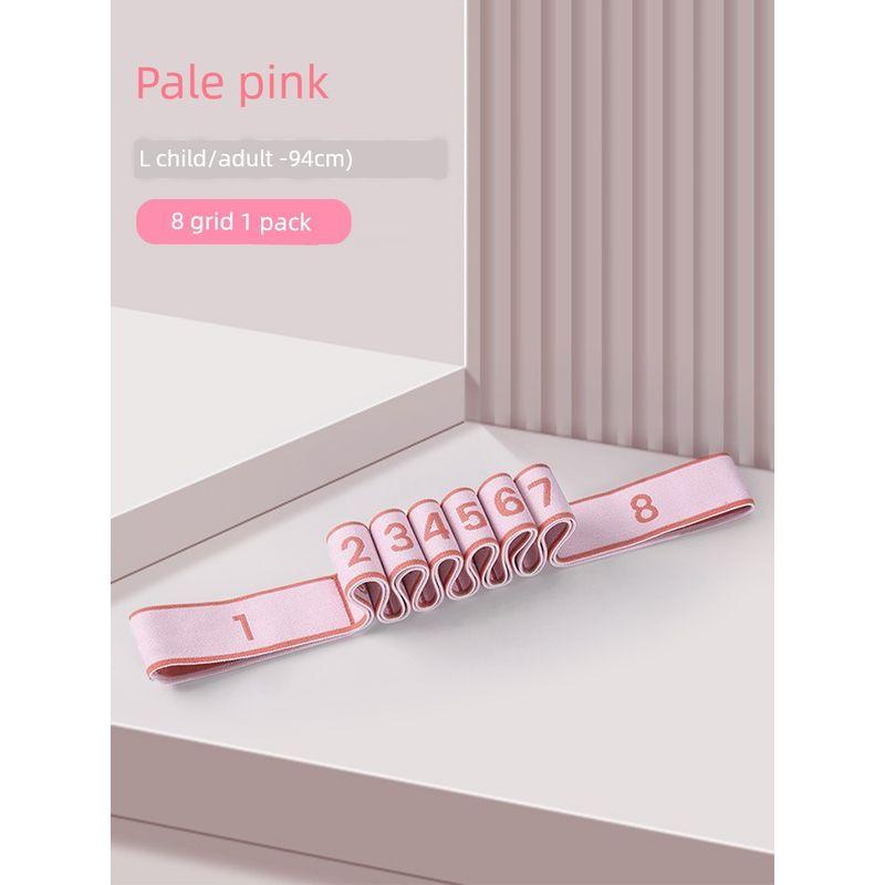

Dance Elastic Band Special Digital Segmentation 10 Grid 12 Grid Yoga Resistance Band Kids Stretch Kongfu Belt Tension Band Pale pink [8th gear]]