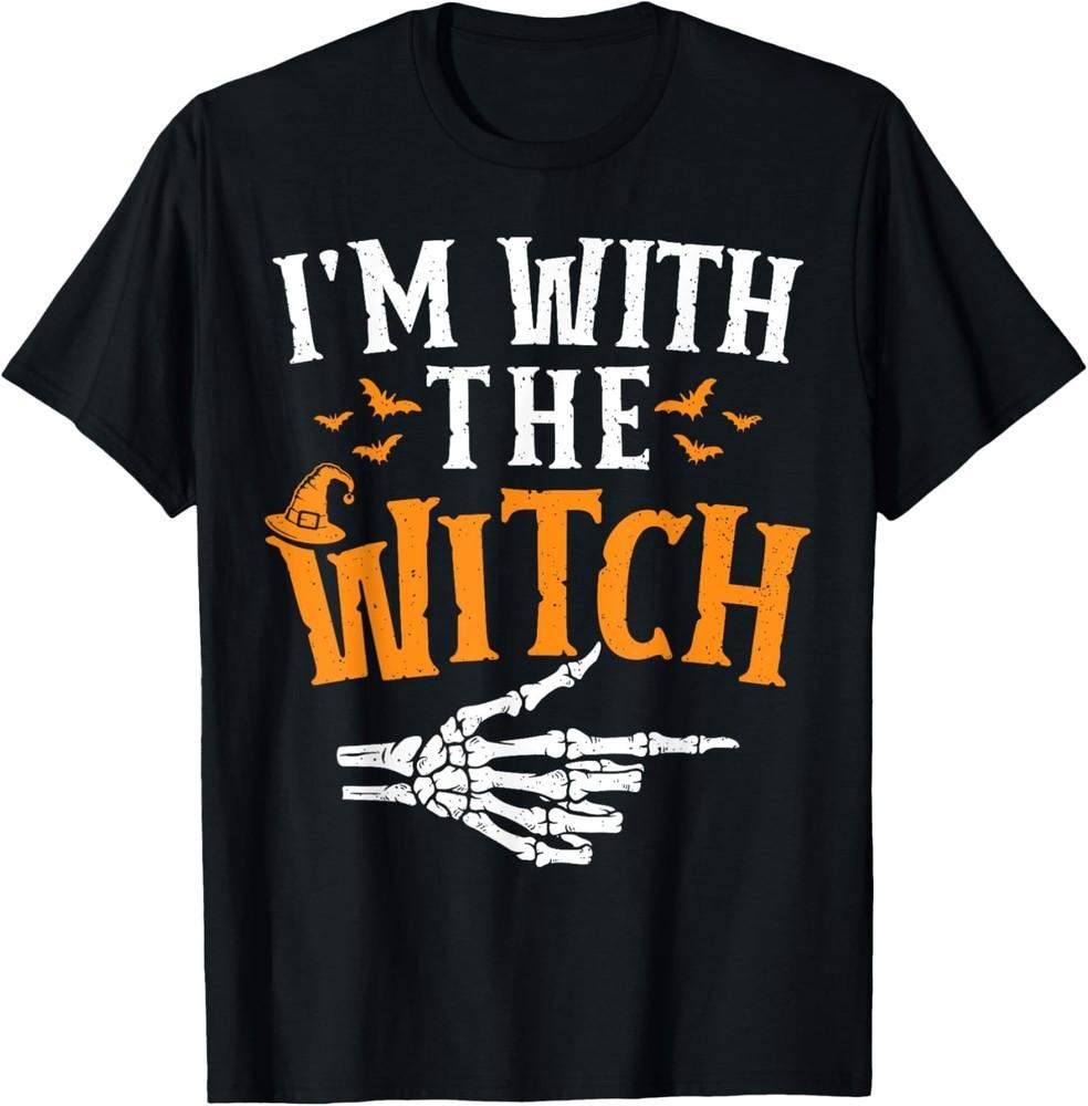 

I m with The Witch Funny Halloween Costume Women Men T-Shirt unisex T-Shirt 3XL