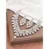 Latest Stylish Design Fancy Wedding Party Crystal Diamonds Necklace Jewellery Set for Women